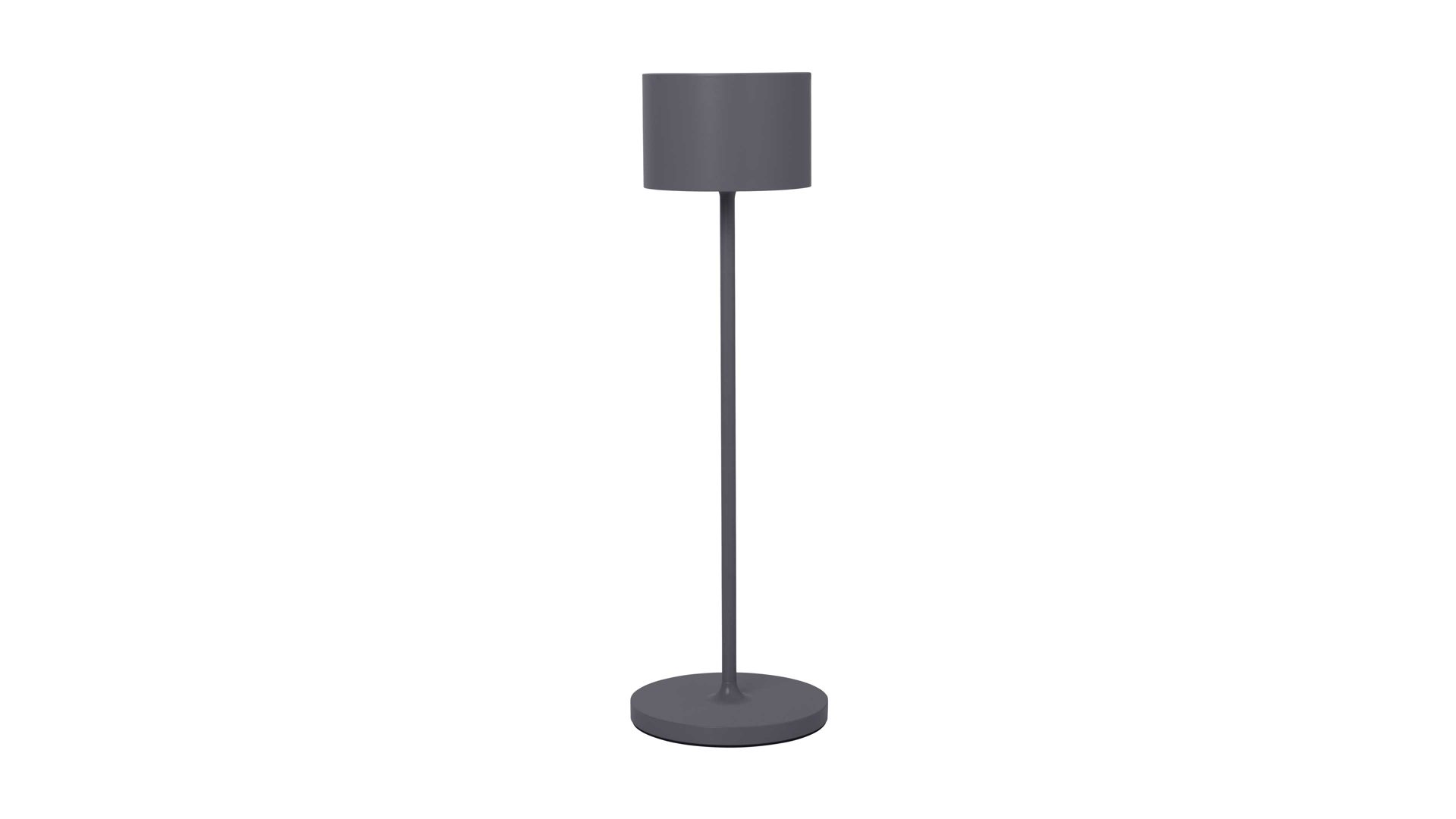 Tischleuchte Blomus aus Metall in Grau blomus mobile LED-Tischleuchte Farol dunkelgraues Aluminium – Höhe ca. 34 cm