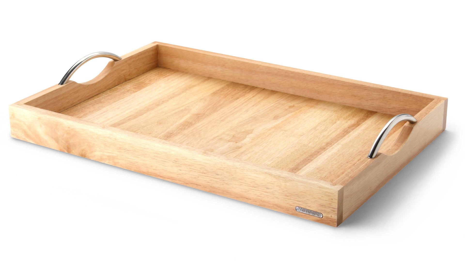 Tablett Continenta aus Holz in Holzfarben CONTINENTA Tablett Gummibaumholz– ca. 53 x 36 cm