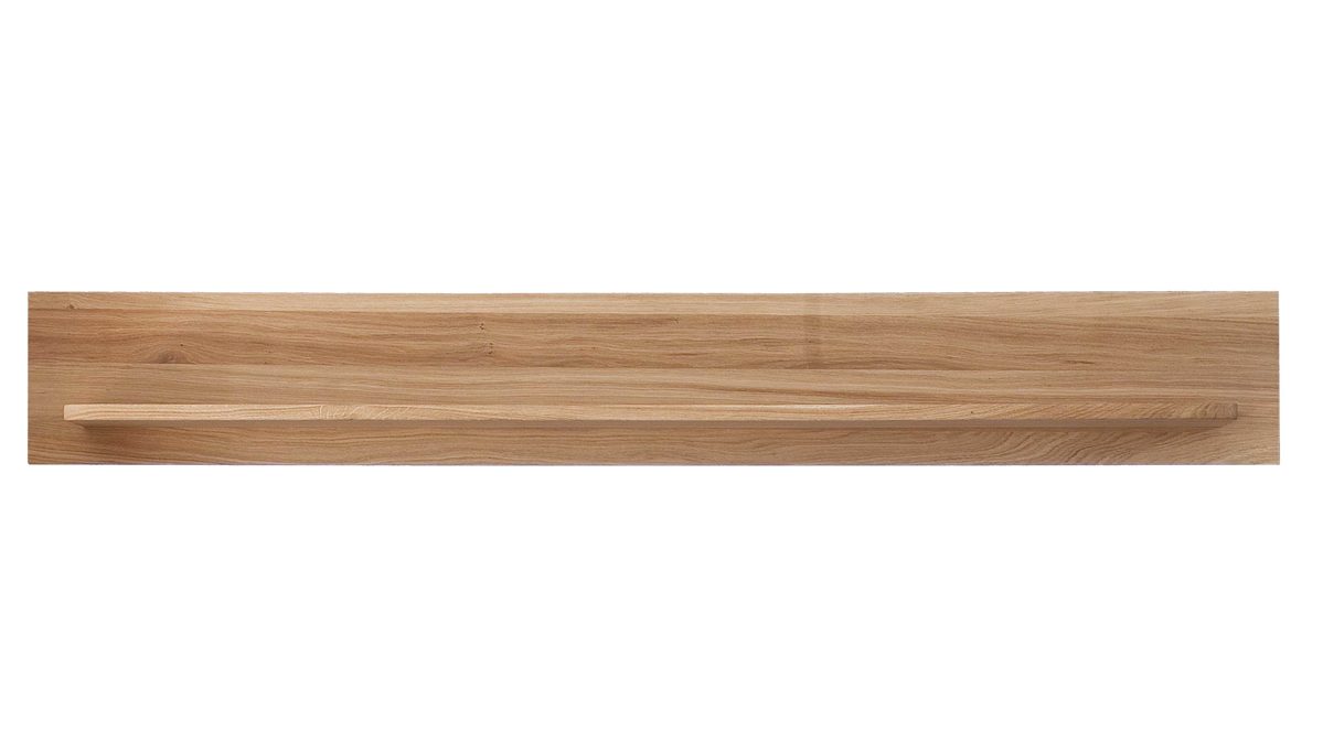 Wandregal Mca furniture aus Holz in Holzfarben Wohnprogramm Santori - Wandboard Eiche & Asteiche – Länge ca. 180 cm