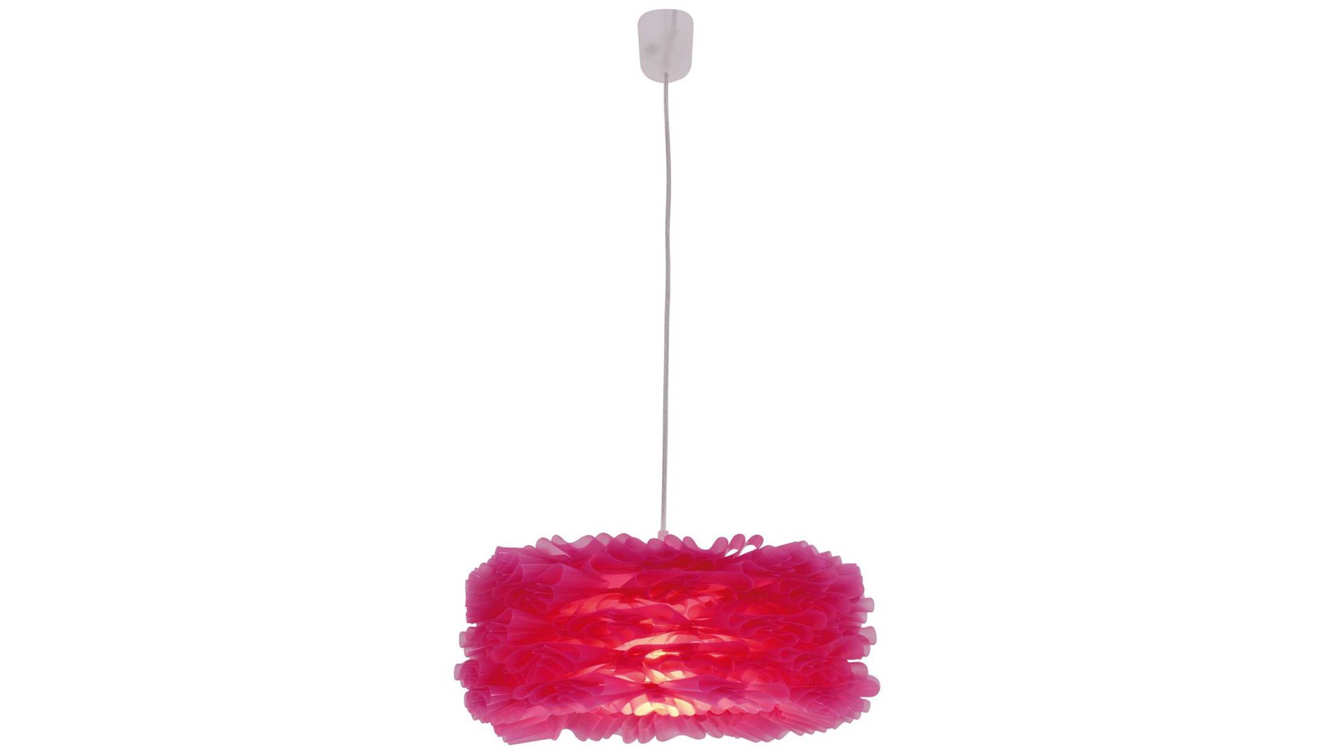 Pendelleuchte Näve aus Kunststoff in Pink näve Hängelampe Marty pinker Kunststoff – Durchmesser ca. 40 cm