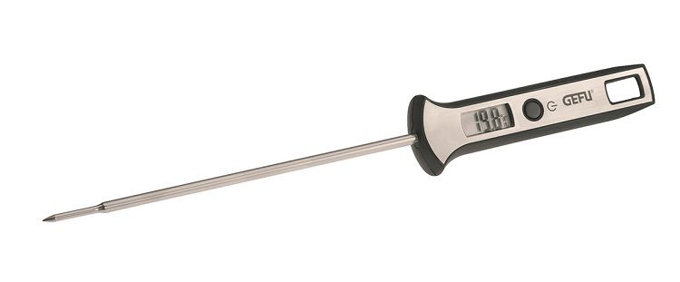 Küchenhelfer Gefu aus Kunststoff in Silber Schwarz GEFU Digital-Thermometer aus hochwertigem Edelstahl & Kunststoff