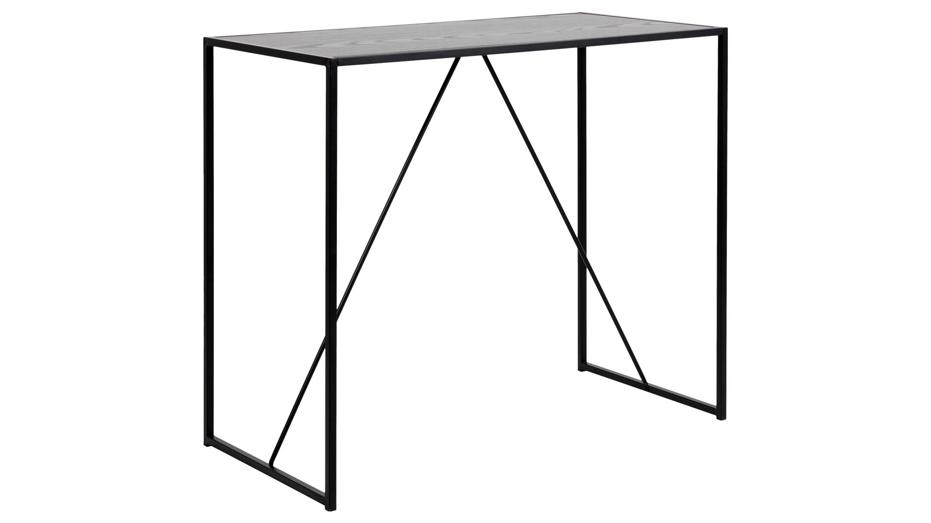 Bartisch Actona group a/s aus Holz in Schwarz Bartisch Seaford schwarze Esche - ca. 120 x 60 cm