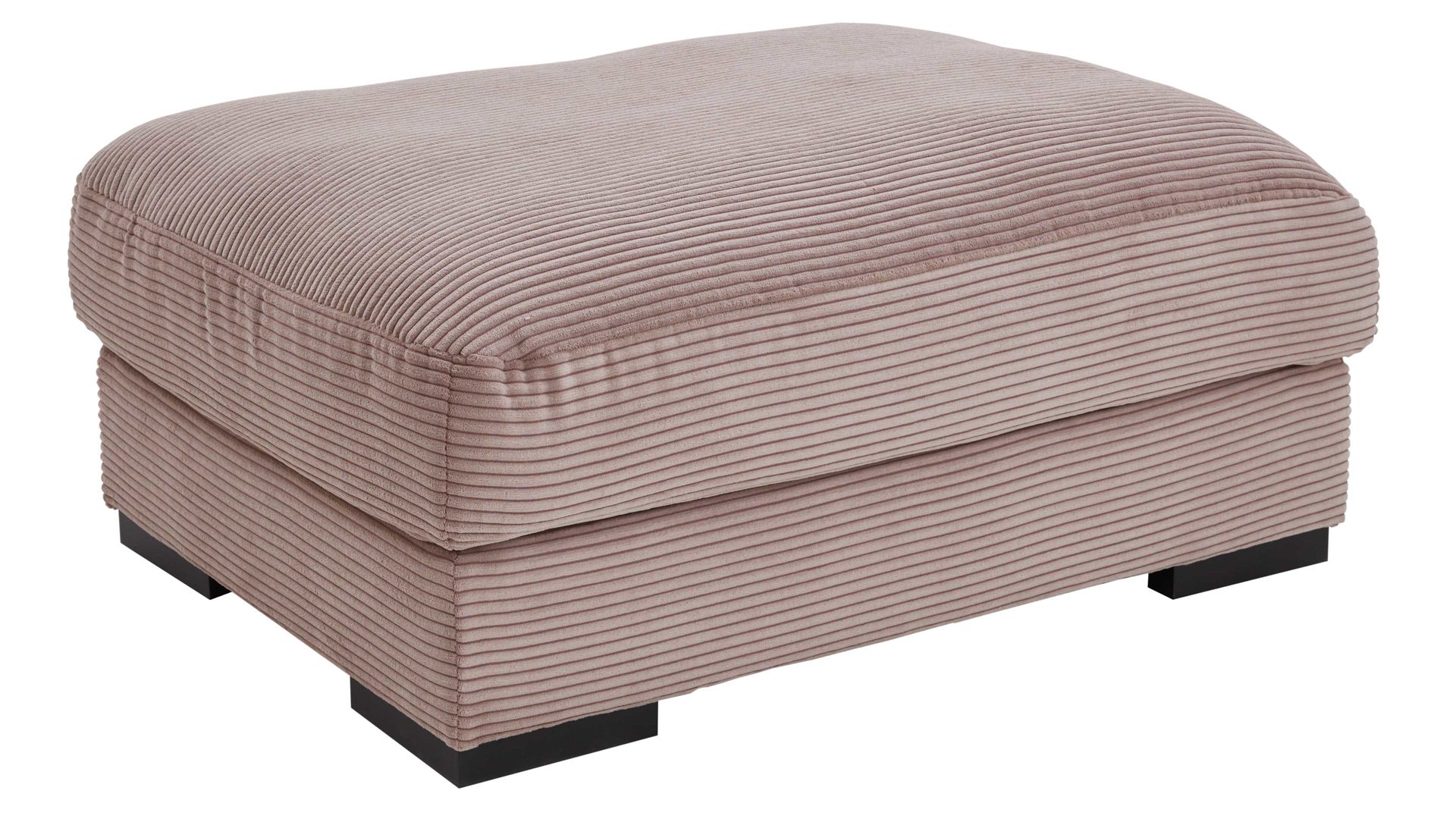 Polsterhocker Iwaniccy aus Stoff in Rosa Polsterprogramm Spirit - XXL-Polsterhocker rosa Breitcord Lincoln 61 - ca. 110 x 80 cm