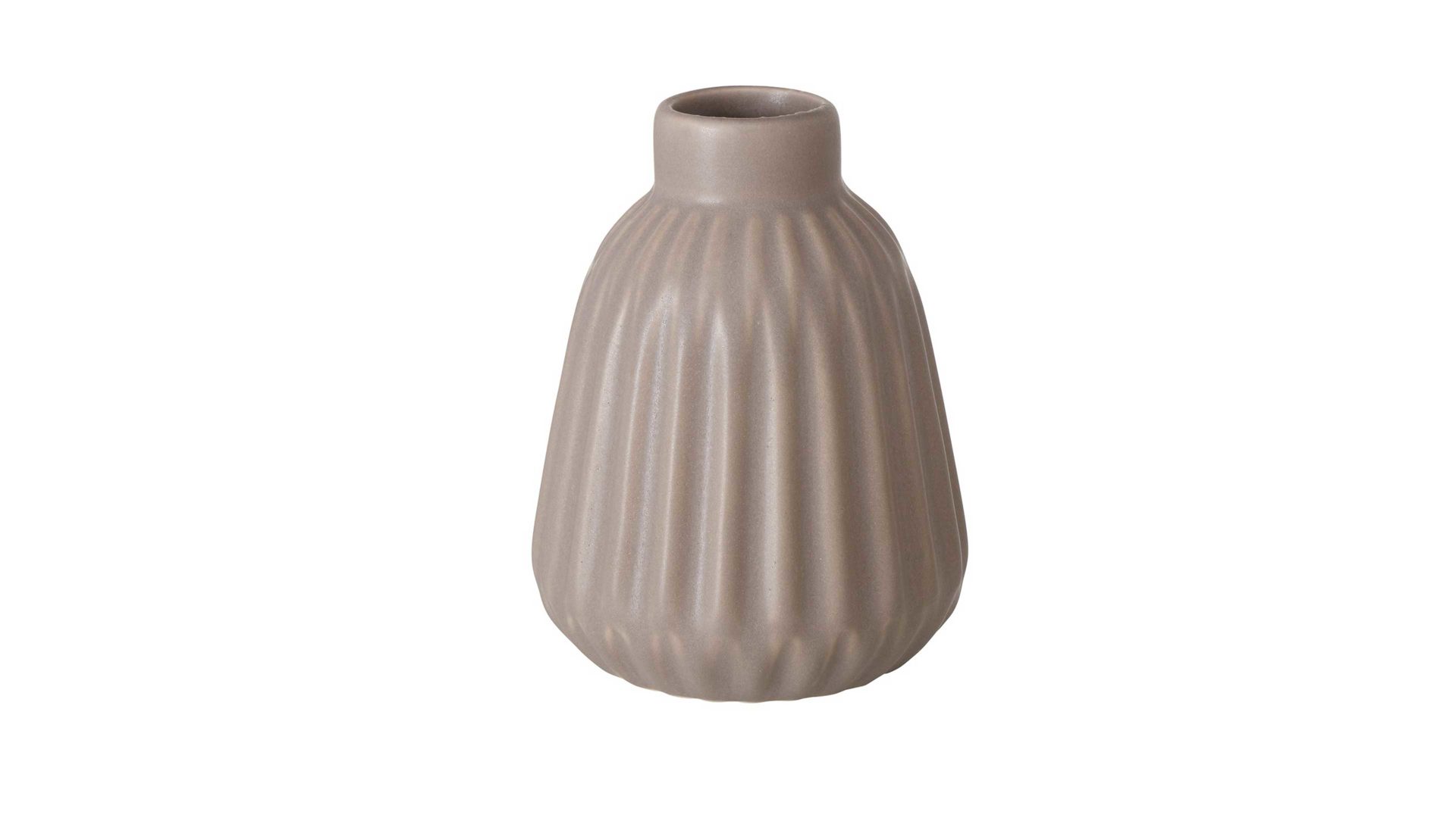 Vase Interliving BEST BUDDYS! aus Keramik in Grau Interliving BEST BUDDYS! Vase Esko mattgraues Porzellan - Durchmesser ca. 10 cm