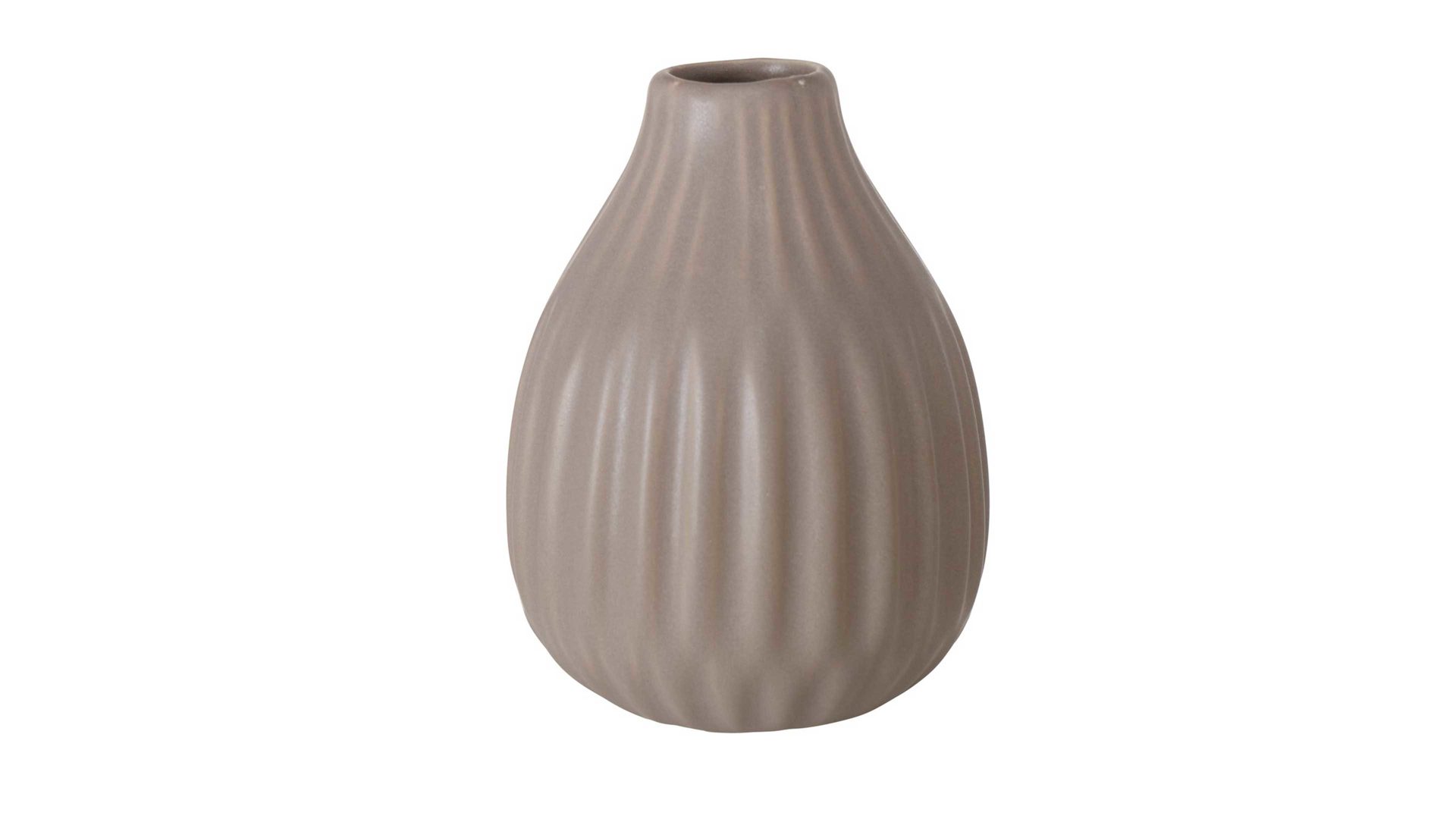 Vase Interliving BEST BUDDYS! aus Keramik in Grau Interliving BEST BUDDYS! Vase Esko mattgraues Porzellan - Durchmesser ca. 10 cm