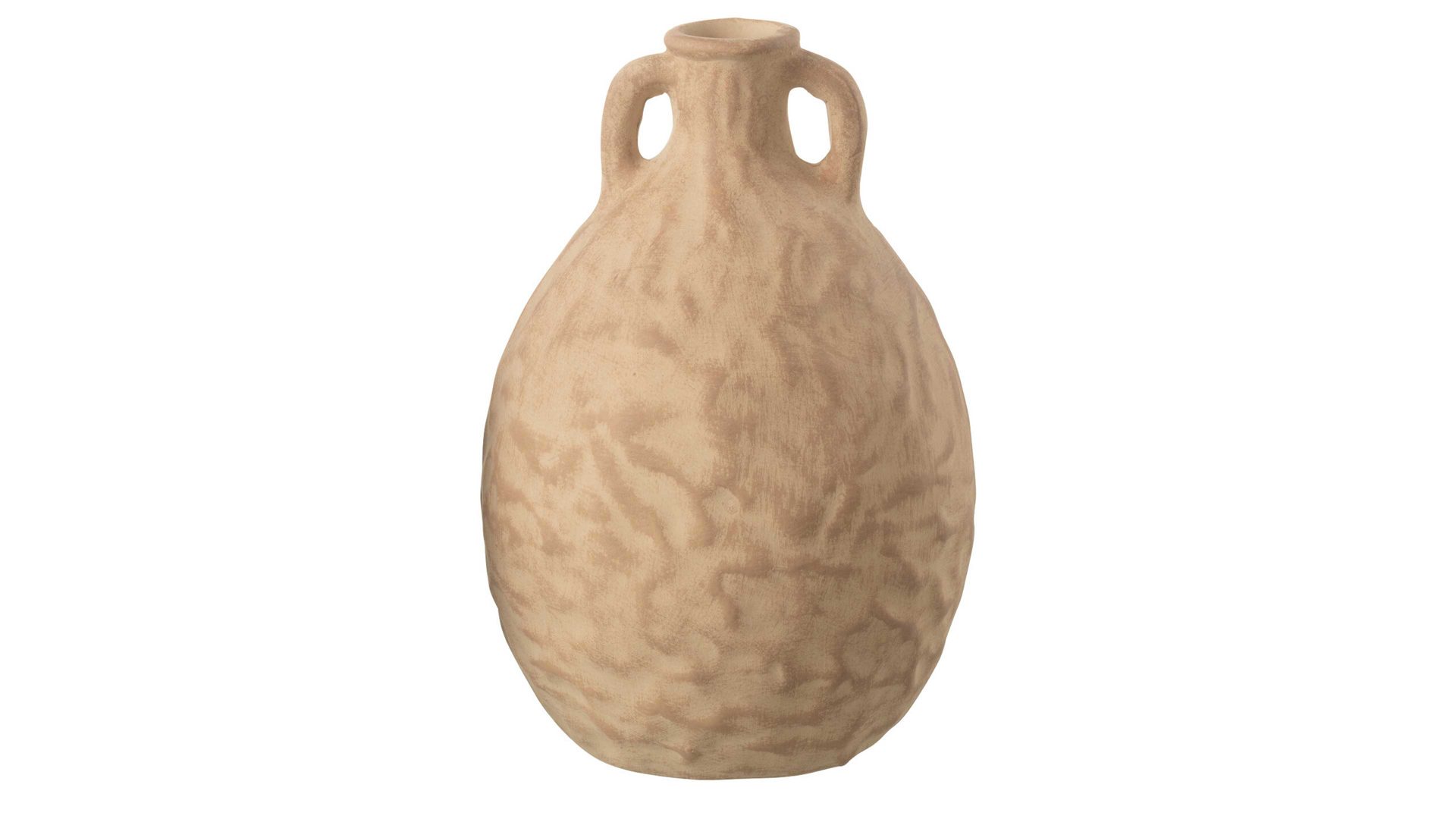 Vase Interliving BEST BUDDYS! aus Keramik in Hellbraun Interliving BEST BUDDYS! Vase Krug hellbrauner Zement - Höhe ca. 21 cm