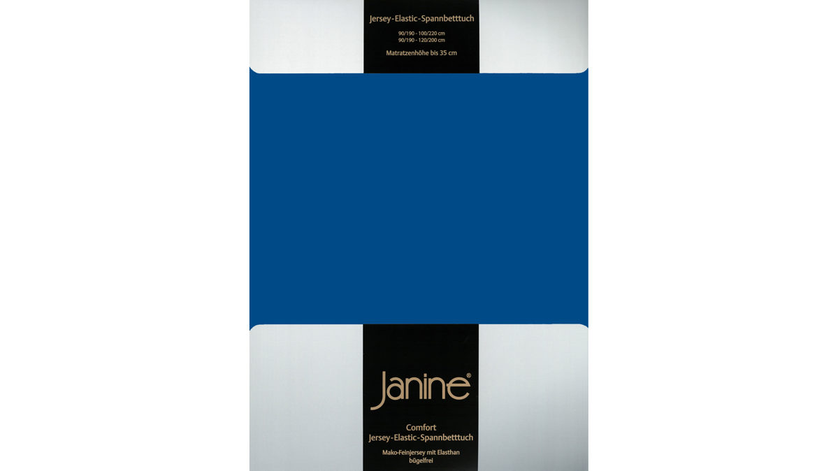 Spannbettlaken Janine® aus Stoff in Königsblau Janine® Spannbettlaken Royalblau - ca. 150 x 200 cm