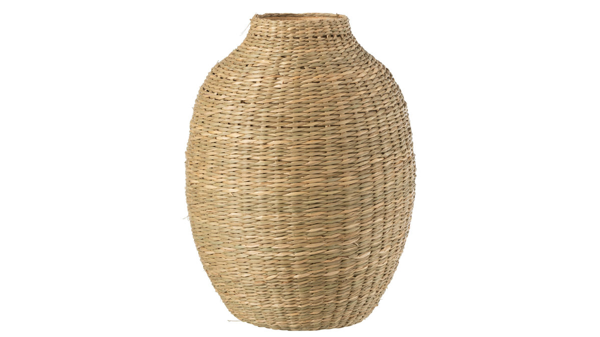 Vase Interliving BEST BUDDYS! aus Geflecht in Natur Interliving BEST BUDDYS! Vase Menthe a leau Seegras - Höhe ca. 33 cm