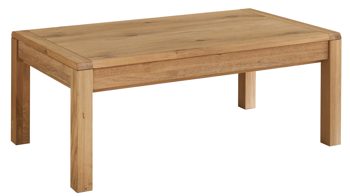 Couchtisch Decker aus Holz in Holzfarben Couchtisch biancofarbene Wildeiche mit Schubkasten - Breite ca. 115 cm